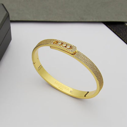 [Solara Jewelry]Move Noa Full Pavé Diamond Bangle Bracelet