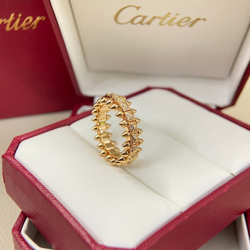 [Solara Jewelry ]Kugelring mit Diamanten