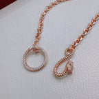 [Solara jewelry]Double Ring Chain Necklace image 3