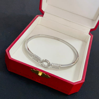 [Solara Schmuck ]CT Armreif mit Kristallakzenten und Kreisverschluss