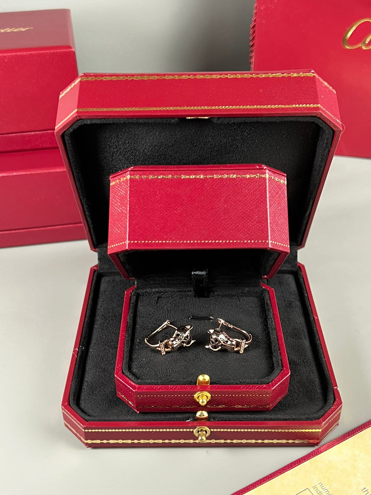 [Solara jewelry] Panther Stud Earrings