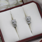 [Solara jewelry] Panther Head Stud Earrings