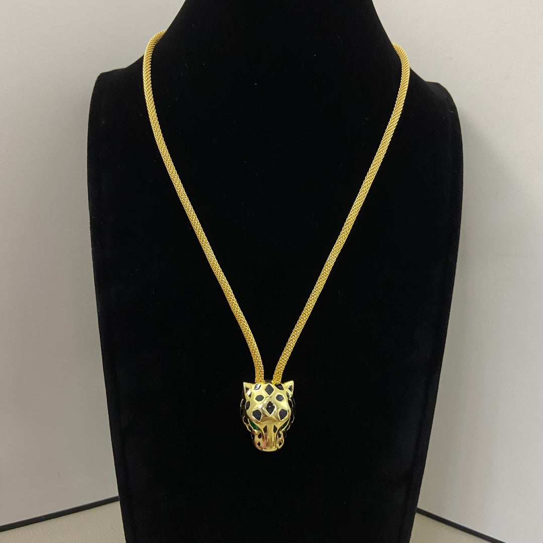 [Solara jewelry]Serpent Color Stone Necklace image 3