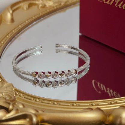 [Solara Jewelry ]CT ダイヤモンドアクセント スパイクブレスレット