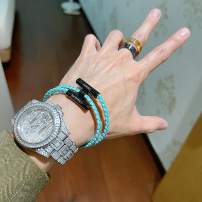 [Solara Jewelry ]H  New Thickened Braided Rope Bracelet