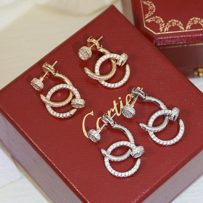 [Solara jewelry] Circle Drop Earrings