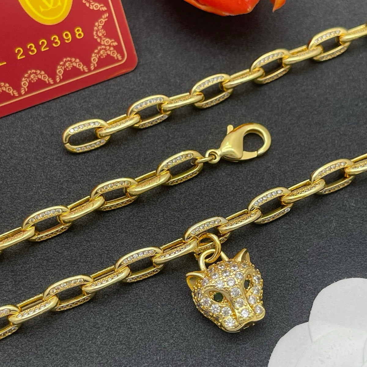 [Solara jewelry]Lion Head Link Chain Necklace image 5