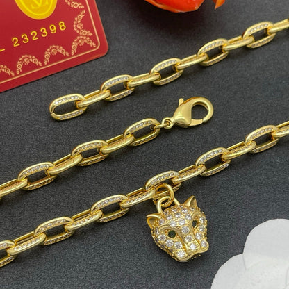 [Solara jewelry]Lion Head Link Chain Necklace image 5