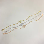 [Solara jewelry]ラッキーアイパヴェセットダイヤモンドブレスレット