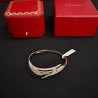 [Solara Schmuck ]CT Federförmiges Pave Diamant Armband