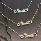 [Solara jewelry]Pave Panther Pendant Necklace image 9