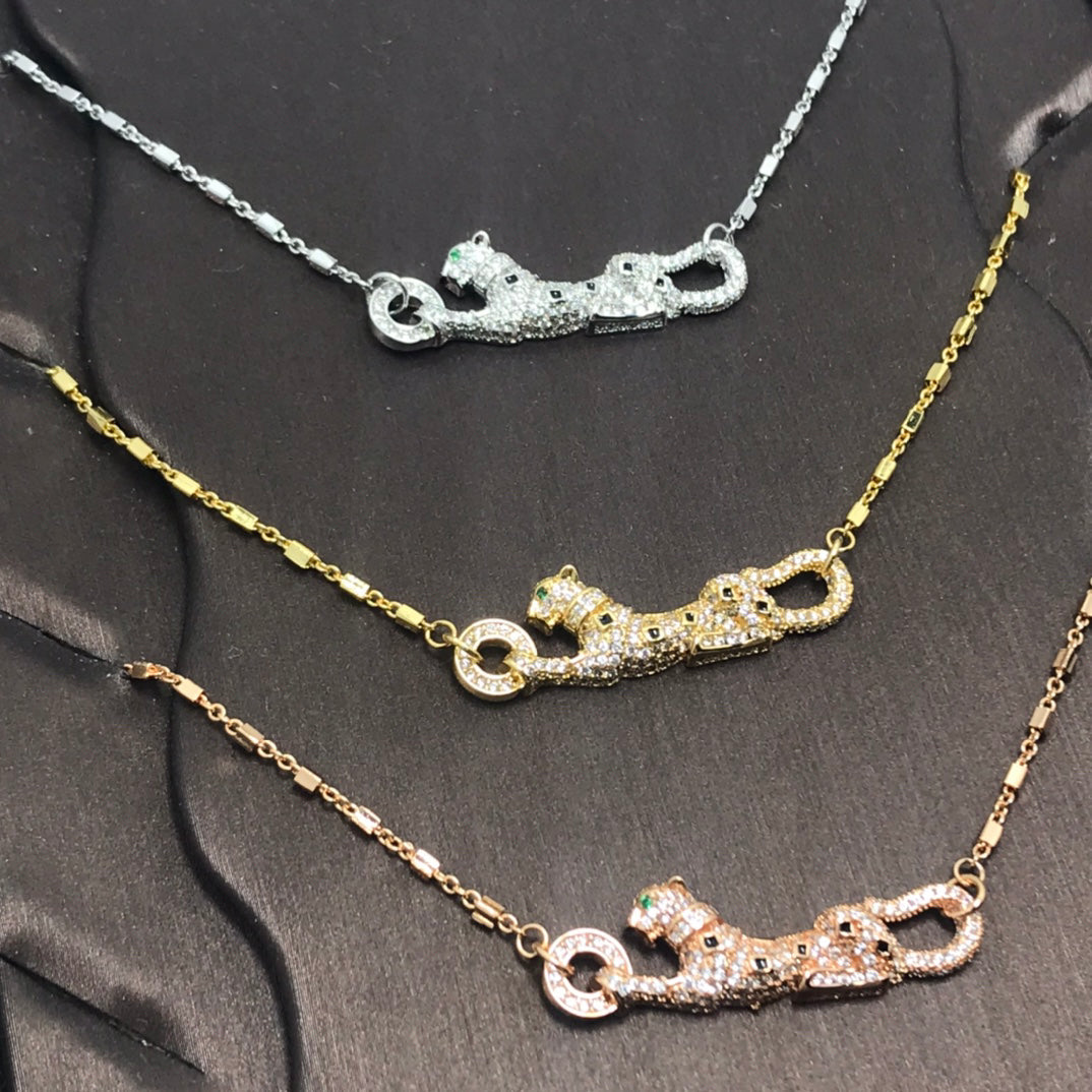 [Solara jewelry]Pave Panther Pendant Necklace image 9