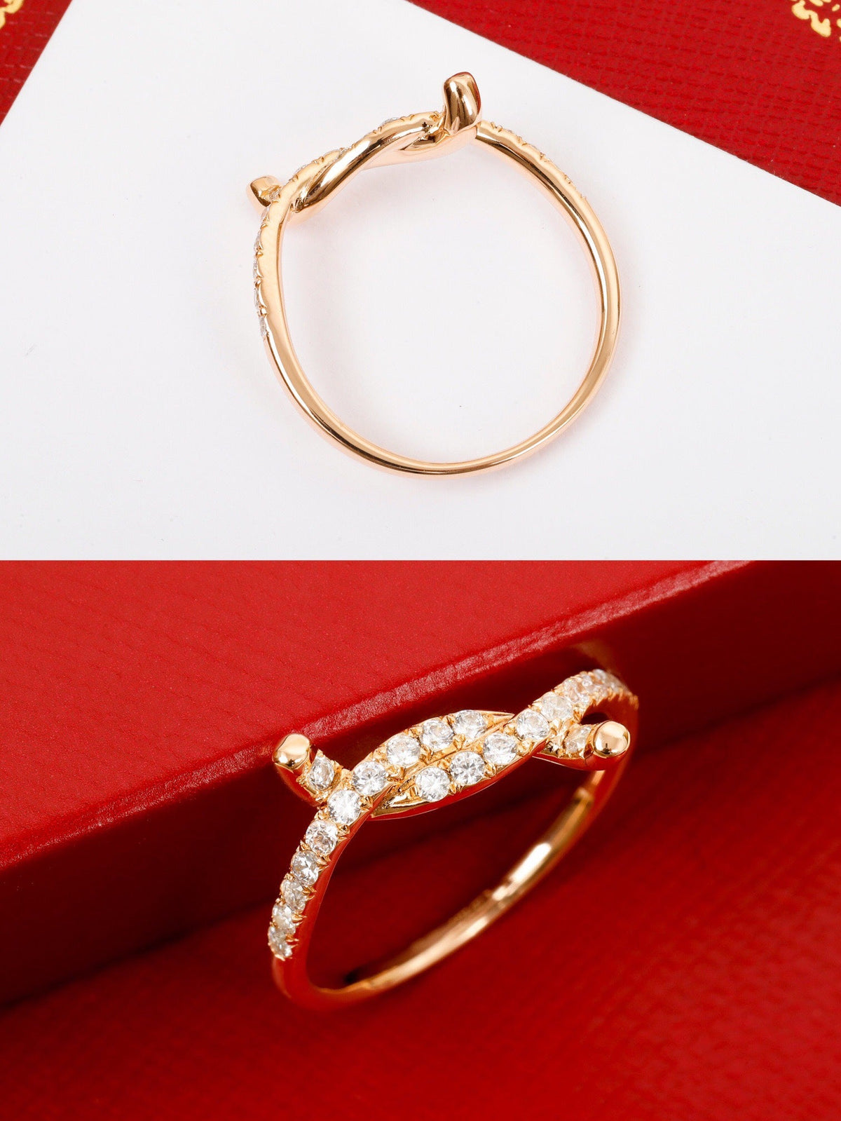 [Solara Jewelry ]Knot Ring for an Infinite Connection