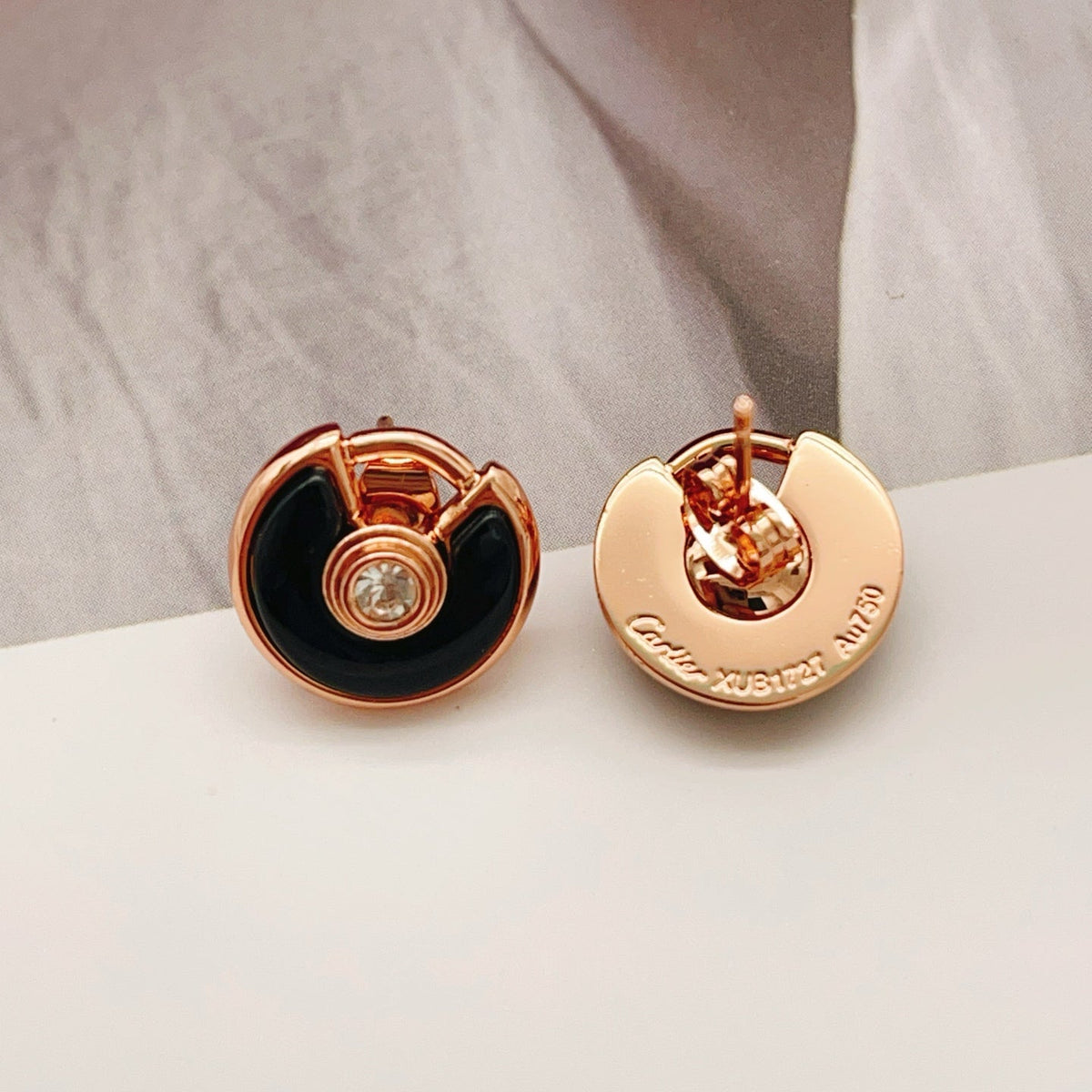 [Solara jewelry] Gemstone Stud Earrings