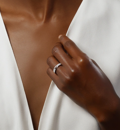 [Solara Jewelry]アリアンスリエンスエヴィデンス パヴェダイヤモンド4mmリング
