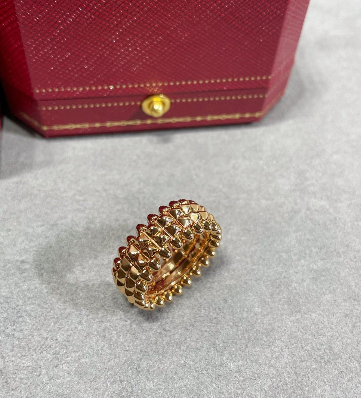 [Solara Jewelry ] CNCダブルロウバレットリング