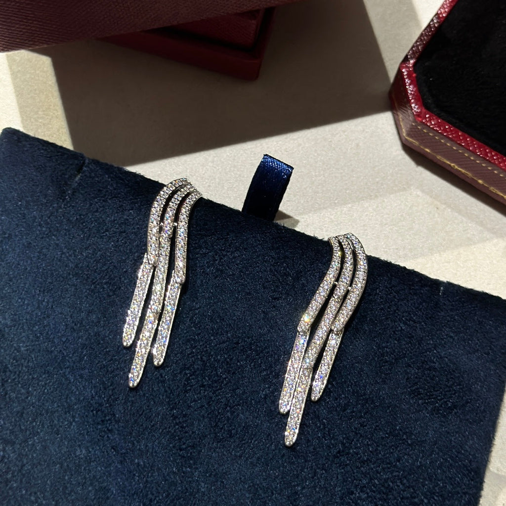 [Solara jewelry] Clash Drop Hoop Earrings