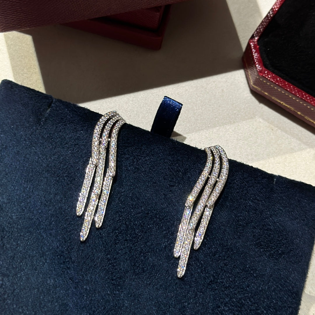 [Solara jewelry] Clash Drop Hoop Earrings