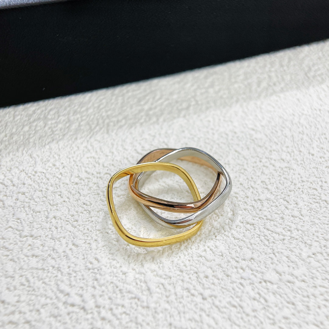 [Solara jewelry]Tri Tone Knot Ring image 4