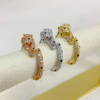 [Solara jewelry]Pave Panther Head Ring image 6