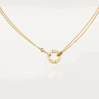[Solara Jewelry ]LOVE ネックレス 16MM 2 ダイヤモンド