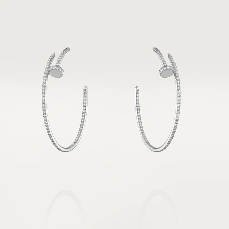 [Solara Jewelry ]ジュストイヤリング フルダイヤ 1.8MM