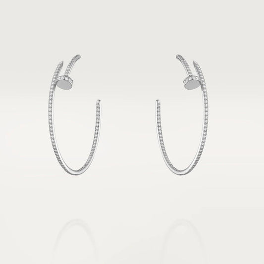 [Solara Jewelry ]ジュストイヤリング フルダイヤ 1.8MM