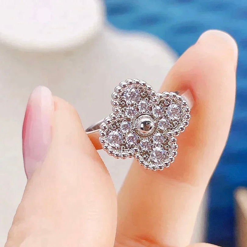 [Solara Jewelry ]CLOVER DIAMOND RING