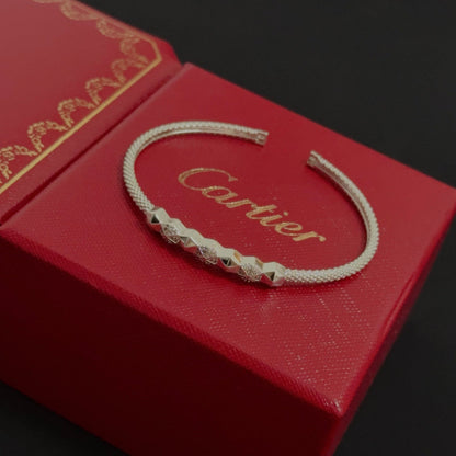 [Solara Jewelry ]CT ダイヤモンドアクセント スパイクブレスレット