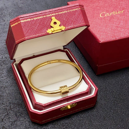 [Solara Jewelry ]CT ツイスト スクリュー ブレスレット | ミニマリスト ナロー バングル