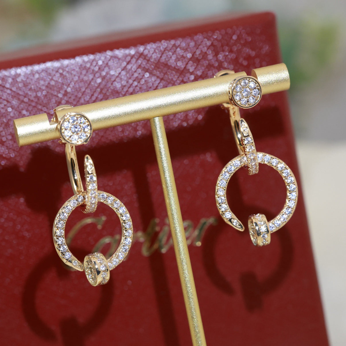 [Solara jewelry] Circle Drop Earrings