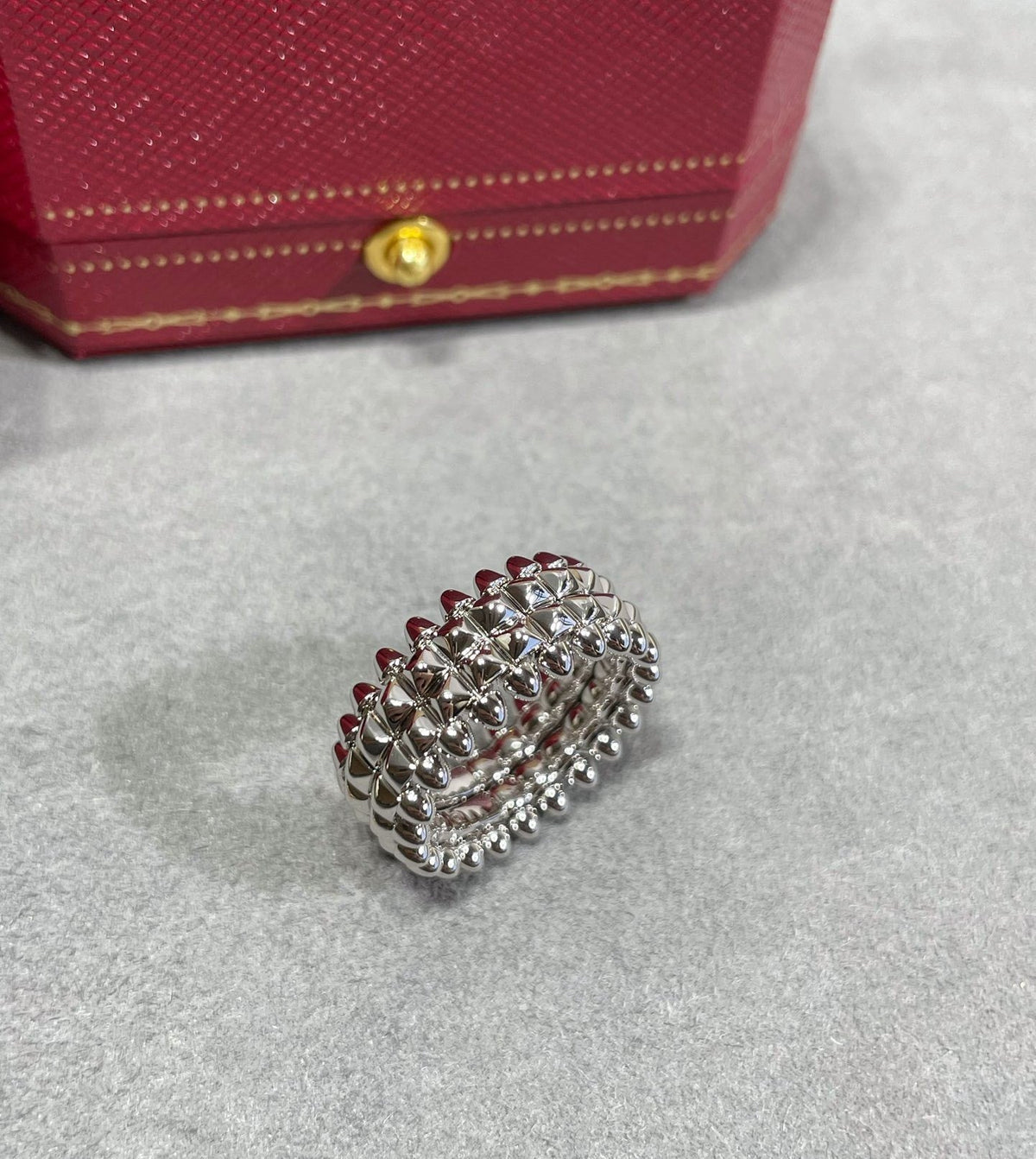 [Solara Jewelry ] CNCダブルロウバレットリング
