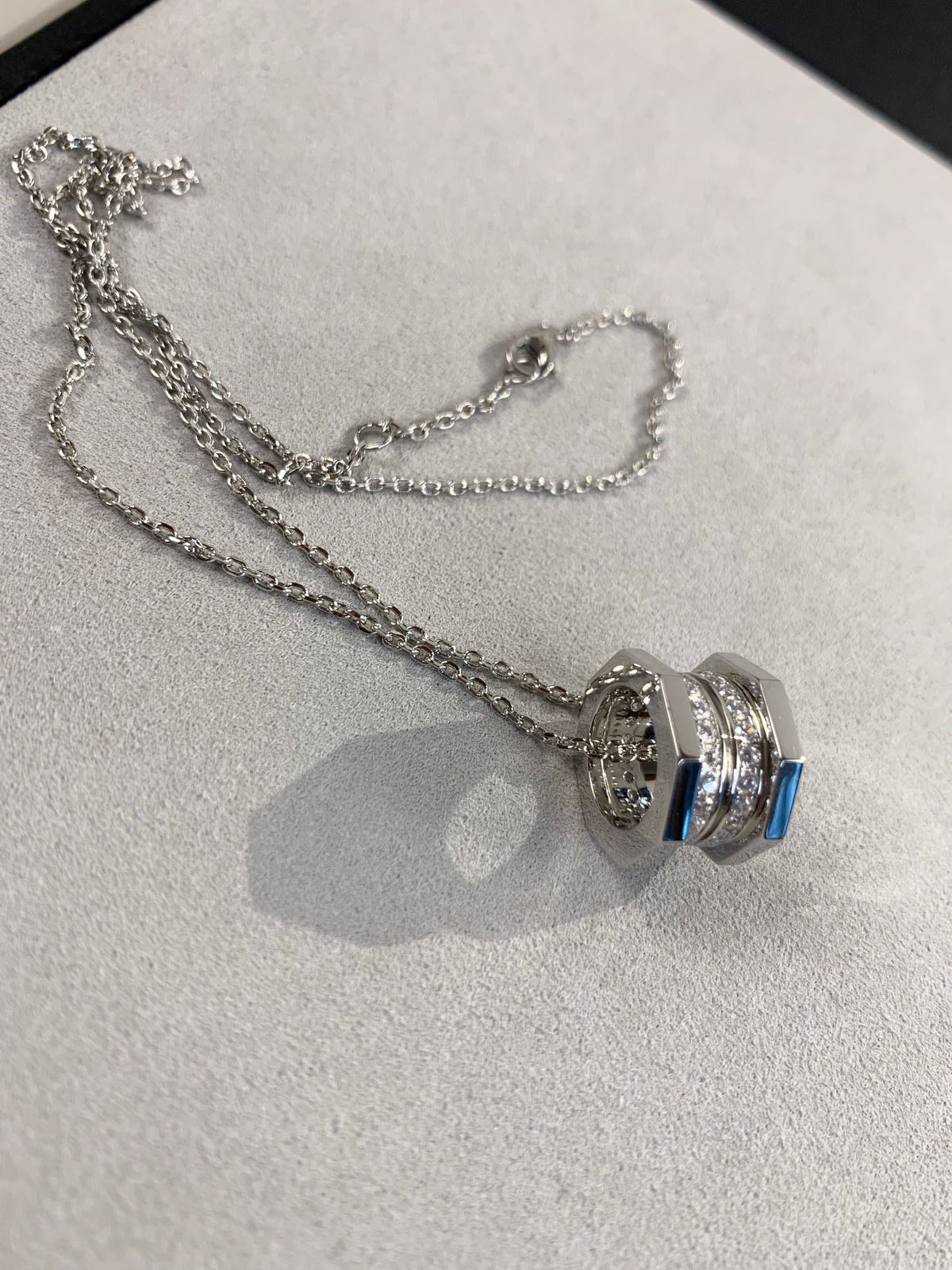 [Solara Jewelry ]CT ヘキサゴンビスペンダントネックレス