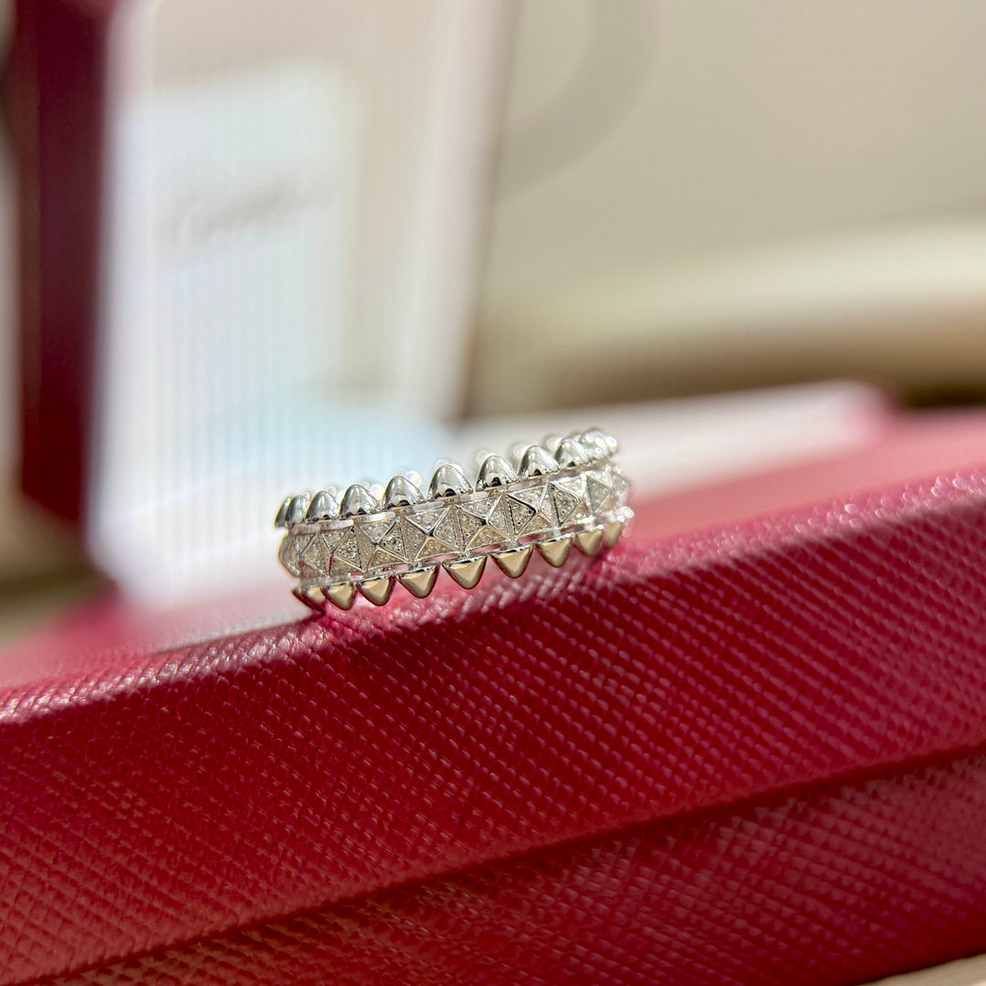 [Solara Jewelry ]Kugelring mit Diamanten