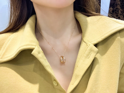 [Solara Jewelry ]Triple Hoop Necklace