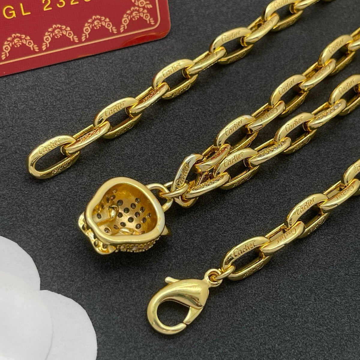 [Solara jewelry]Lion Head Link Chain Necklace image 3