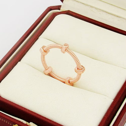 [Solara jewelry]New Screw Motif Open Ring image 9