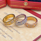 [Solara jewelry]New Enamel Pave Band Ring image 6