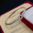 [Solara Jewelry ]CT クリスタルアクセントサークルクラスプバングル