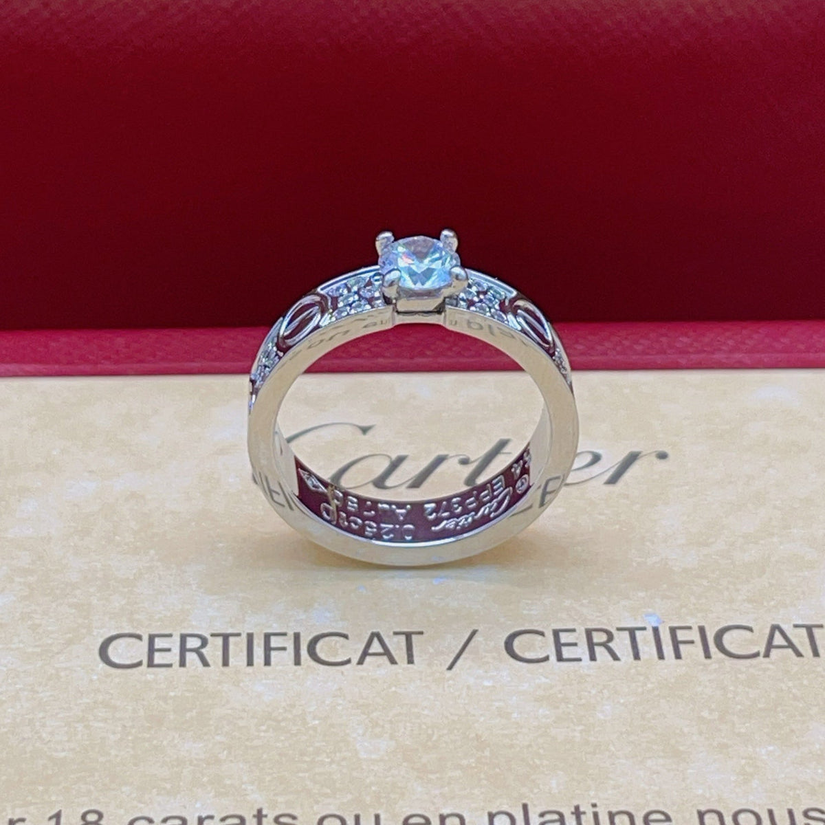 [Solara Schmuck] CT Neuestes Design Diamantring in Weißgold