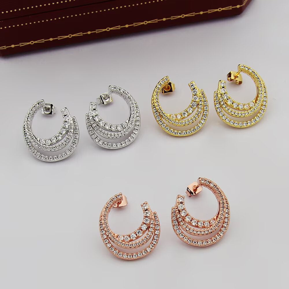 [Solara jewelry] Pave Huggie Earrings