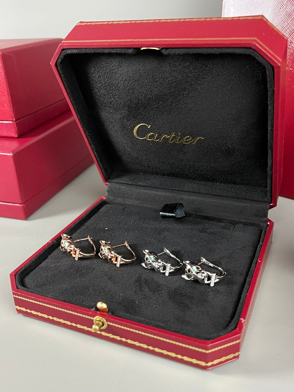[Solara jewelry] Panther Stud Earrings