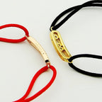 [Solara jewelry]メシカ ケア(s) ピンクコードパヴェブレスレット