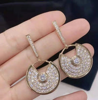 [Solara Jewelry ]Talisman Star Pave Drop Earrings