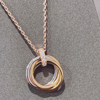[Solara Jewelry ]トリニティ ネックレス ゴールド ダイヤモンド