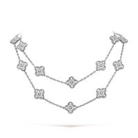 [Solara Jewelry ]CLOVER 20 MOTIFS DIAMOND SILVER