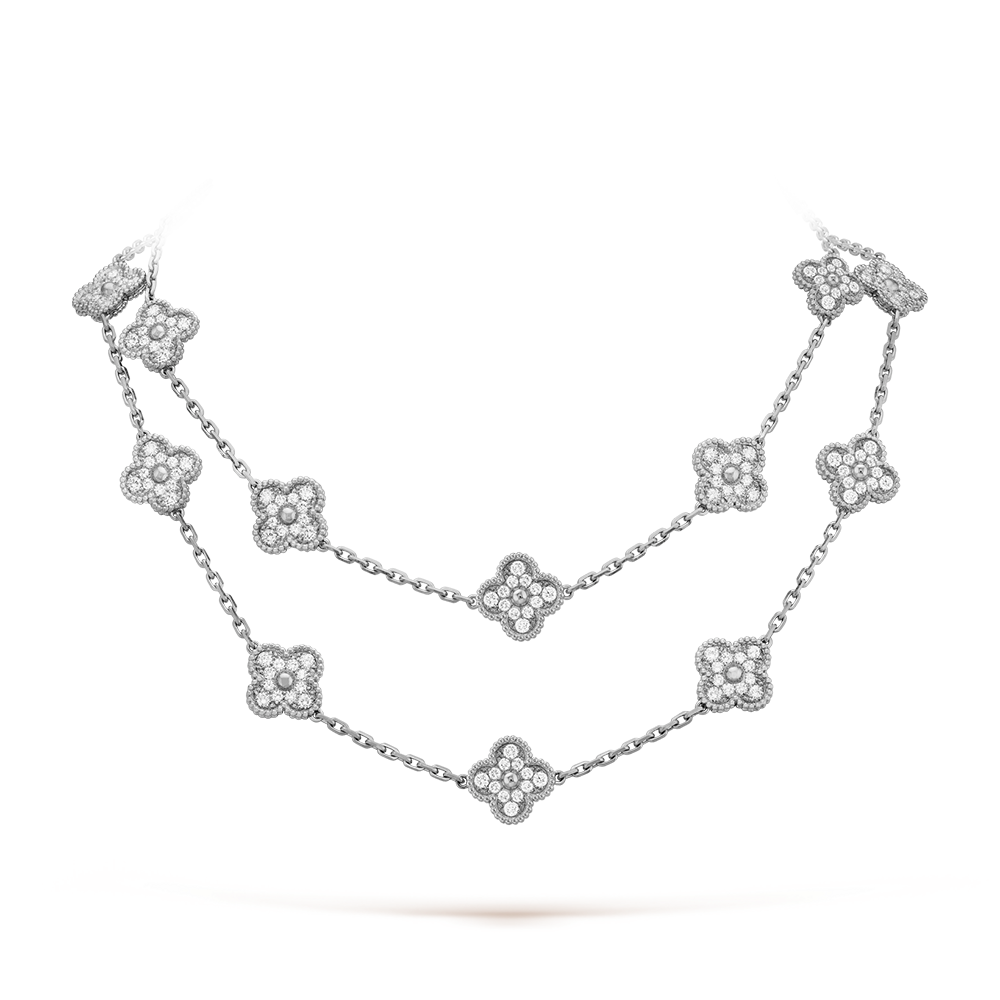 [Solara Jewelry ]CLOVER 20 MOTIFS DIAMOND SILVER