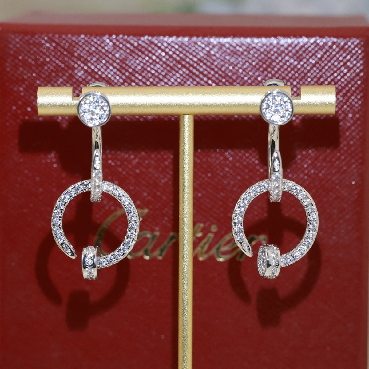 [Solara jewelry] Circle Drop Earrings