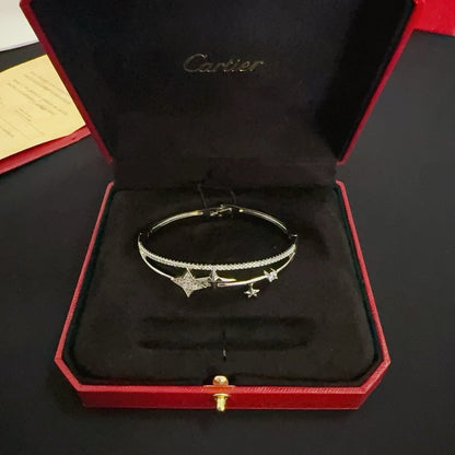 [Solara Jewelry ]CTダブルレイヤースター＆アロークリスタルバングル
