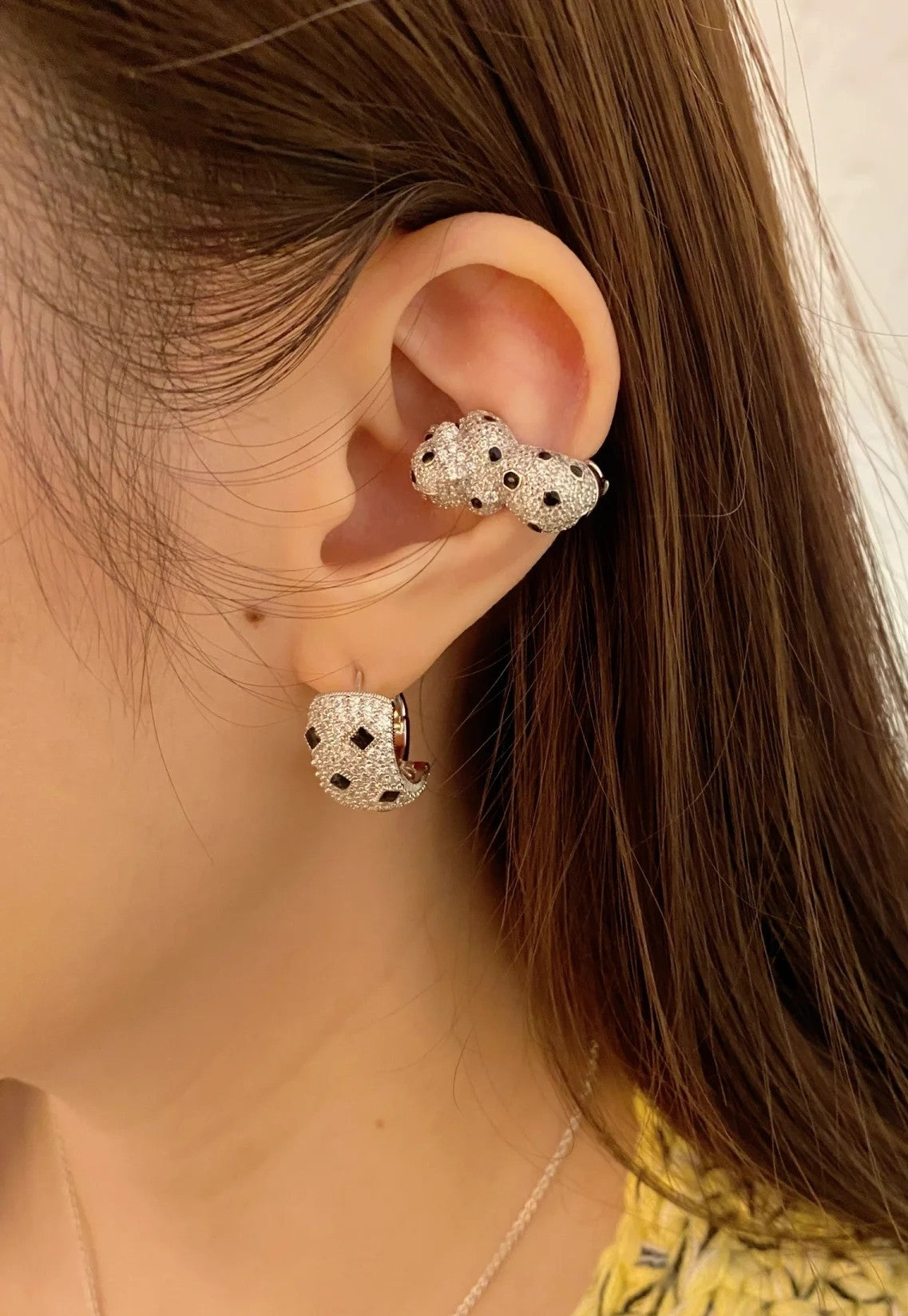 [Solara Jewelry ]CT Leopard-Ohrstecker, neuer Stil